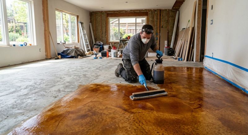 Cement Staining in Frisco, TX