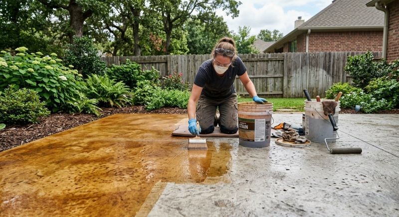 Cement Staining in Corpus Christi, TX
