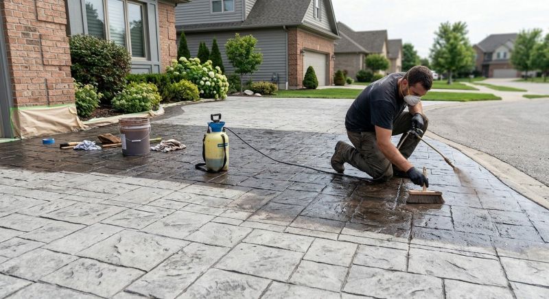 Cement Staining in Fort Worth, TX