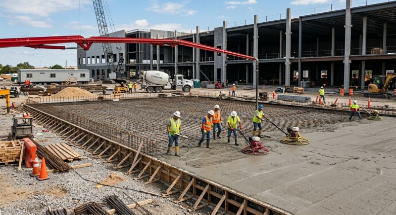 Commercial Slab Construction in San Jose, CA