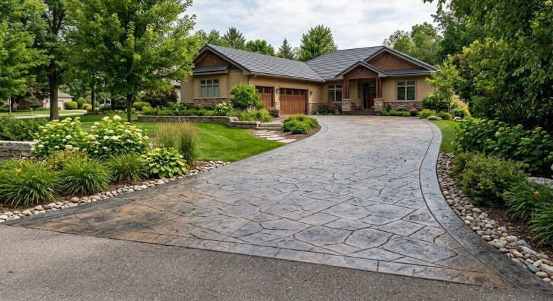 Driveway Concrete Staining in Frisco, TX