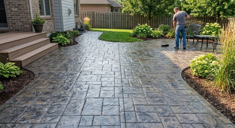 Patio Stamping in Frisco, TX