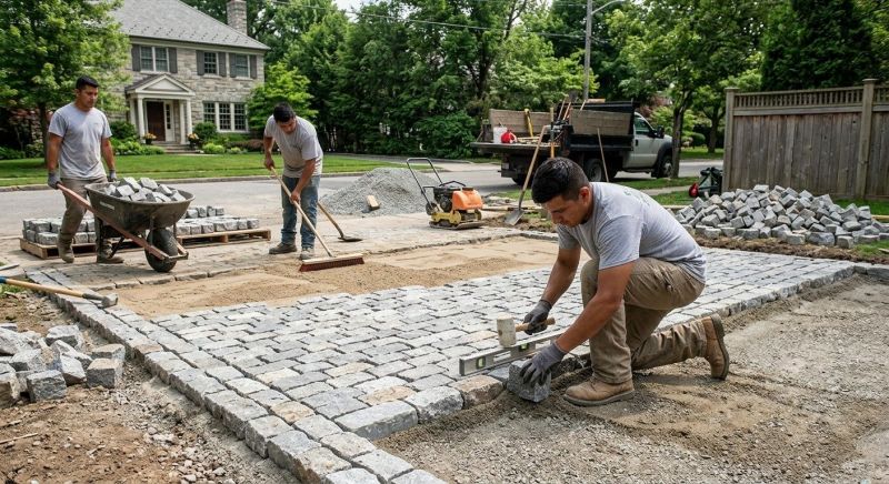 Porcelain Pavers Installation in Boston, MA