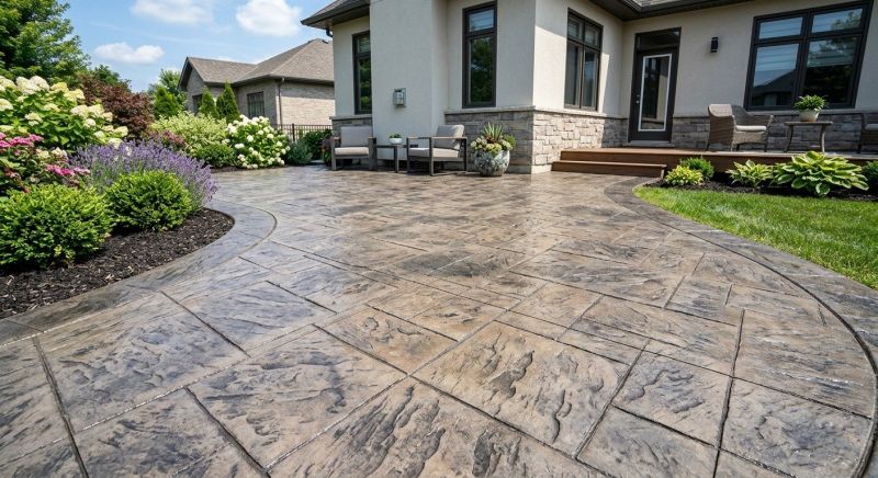 Stamped Concrete Installation in Corpus Christi, TX
