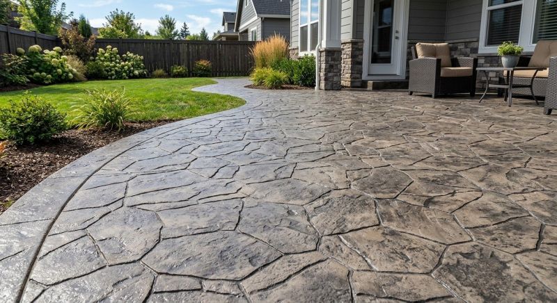 Stamped Concrete Patio Installation in Corpus Christi, TX