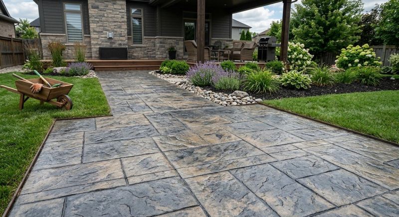 Stamped Concrete Replacement in Fort Worth, TX