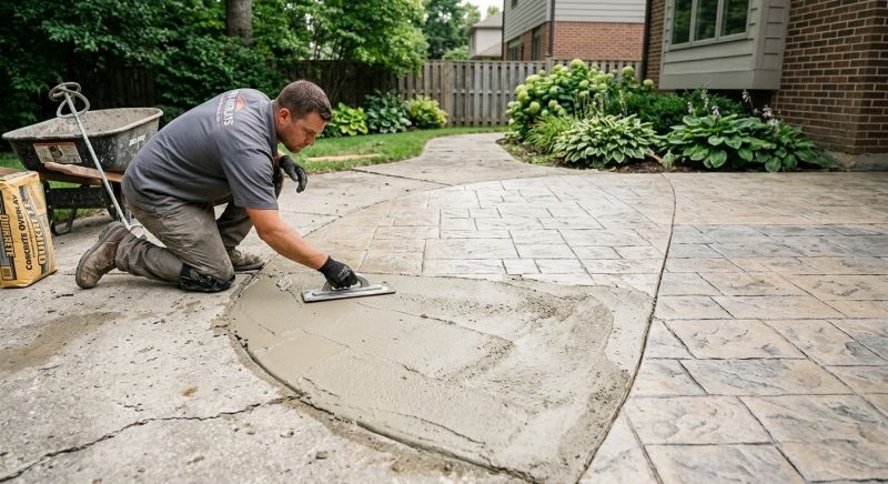 Stamped Concrete Resurfacing in Fort Worth, TX