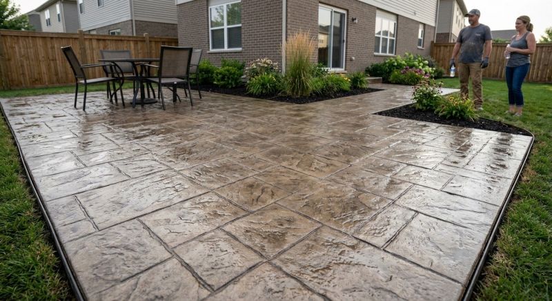 Stamped Overlay Installation in Corpus Christi, TX
