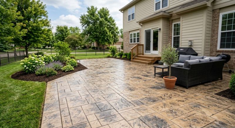 Textured Concrete Installation in Corpus Christi, TX