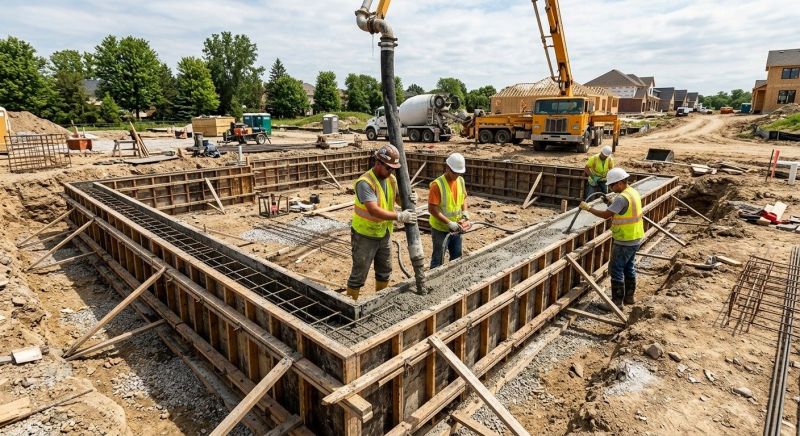 Concrete Foundation Pouring in Columbus, OH