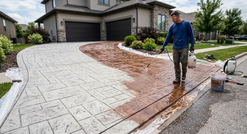 Driveway Staining in Corpus Christi, TX
